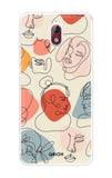 Abstract Faces Nokia 3.1 Back Cover