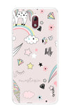 Unicorn Doodle Nokia 3.1 Back Cover