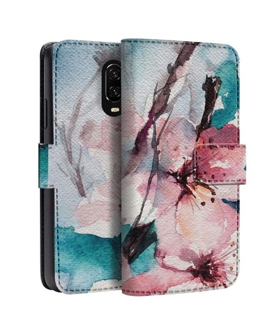Colorful Cherry Blossom OnePlus Flip Cases & Covers Online