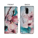 Colorful Cherry Blossom Flip Case for OnePlus