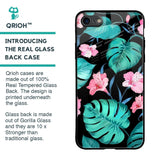 Tropical Leaves & Pink Flowers Glass Case for iPhone 6