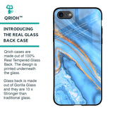 Vibrant Blue Marble Glass Case for iPhone 6