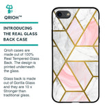Geometrical Marble Glass Case for iPhone 6