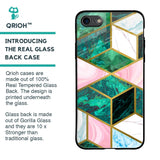 Seamless Green Marble Glass Case for iPhone 6