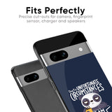 Struggling Panda Glass Case for Google Pixel 6a