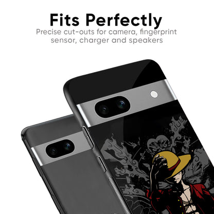 Dark Luffy Glass Case for Google Pixel 6a