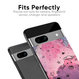 Space Doodles Glass Case for Google Pixel 6a