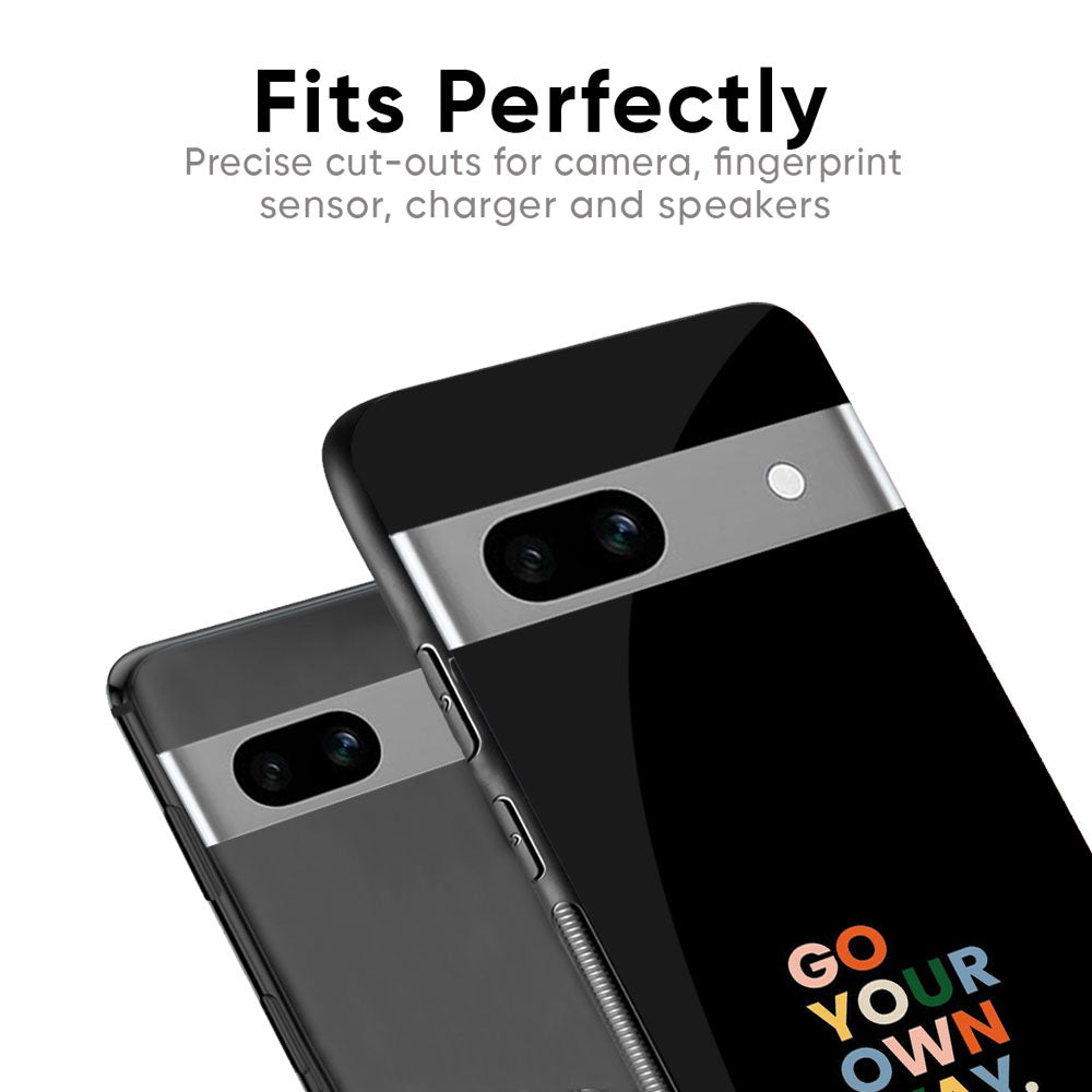 Go Your Own Way Glass Case for Google Pixel 6a
