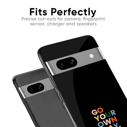 Go Your Own Way Glass Case for Google Pixel 6a