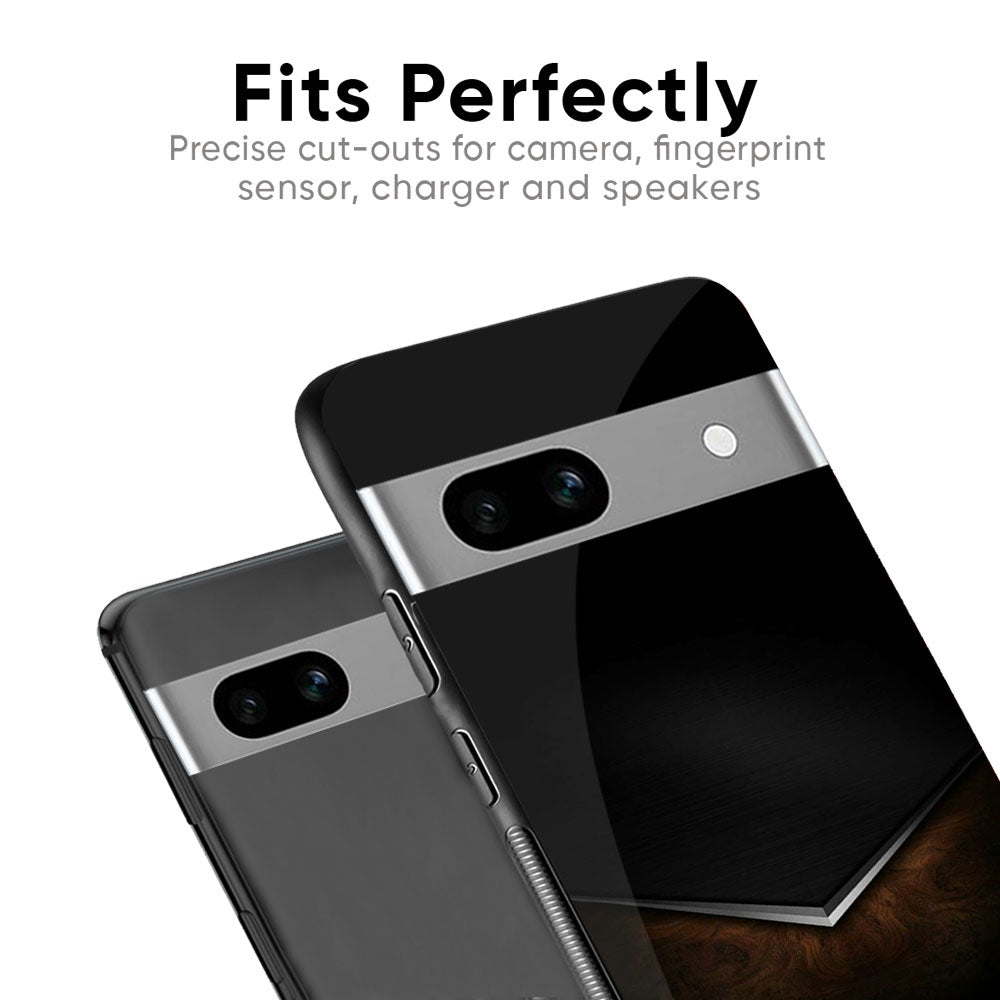 Dark Walnut Glass Case for Google Pixel 6a