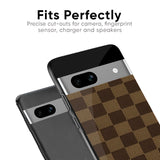 Brown Block Glass Case for Google Pixel 6a