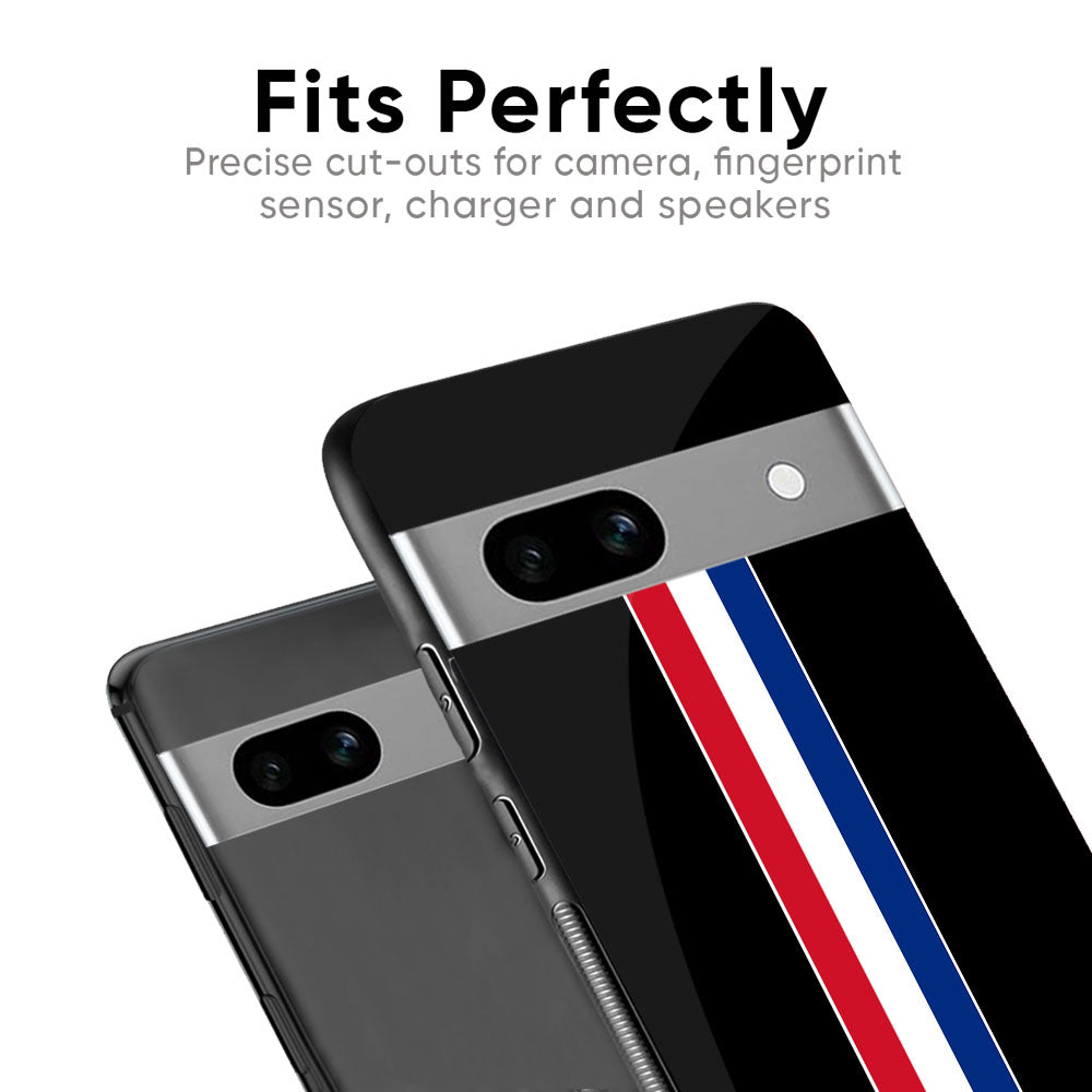 Flag Striped Glass Case for Google Pixel 6a