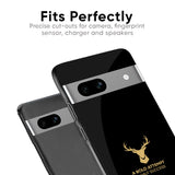 Black Gold Deer Glass Case for Google Pixel 6a