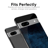 Dark Blue Grunge Glass Case for Google Pixel 6a