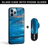 Patina Finish Glass case with Slider Phone Grip Combo