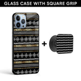 Hamilton Christmas Glass case with Square Phone Grip Combo