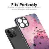Space Doodles Glass Case for iPhone 14 Pro Max