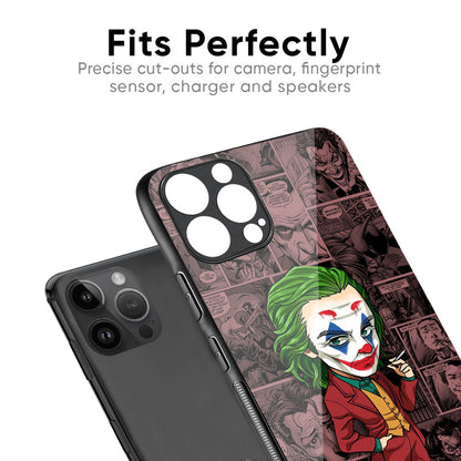 Joker Cartoon Glass Case for iPhone 14 Pro Max