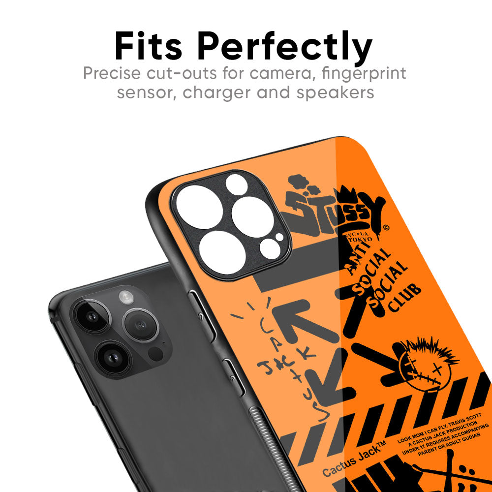 Anti Social Club Glass Case for iPhone XS Max