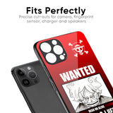 Luffy Wanted Glass Case for iPhone 14 Pro