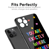 Magical Words Glass Case for iPhone XR