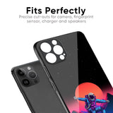 Retro Astronaut Glass Case for iPhone XR