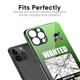 Zoro Wanted Glass Case for iPhone XS