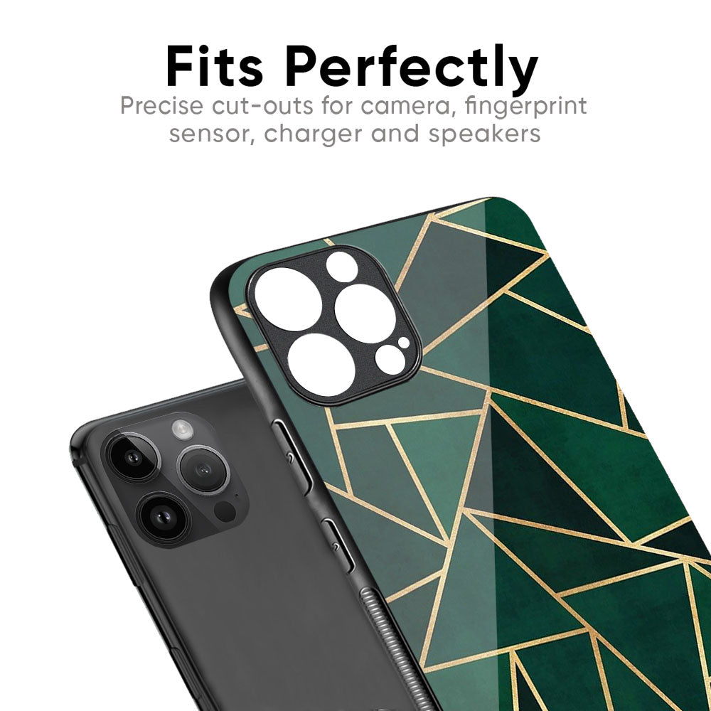 Abstract Green Glass Case For iPhone 7