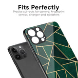 Abstract Green Glass Case For iPhone 13 mini