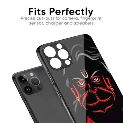 Lord Hanuman Glass Case For iPhone 15 Pro
