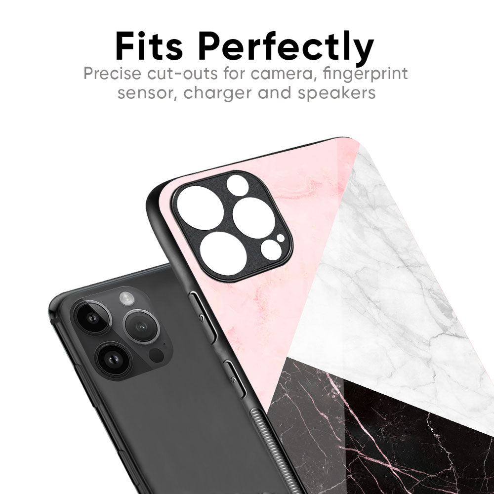 Marble Collage Art Glass Case For iPhone XS Max