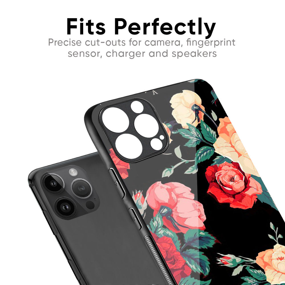 Floral Bunch Glass Case For iPhone XS Max