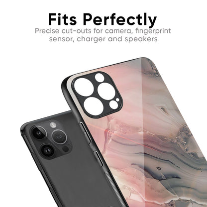 Pink And Grey Marble Glass Case For iPhone XS Max