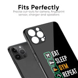 Daily Routine Glass Case for iPhone 8