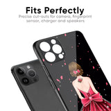 Fashion Princess Glass Case for iPhone 15