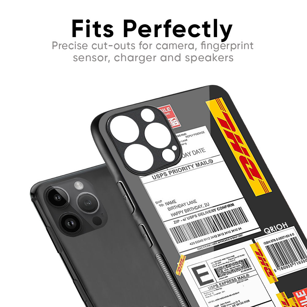 Cool Barcode Label Glass Case For iPhone XS Max
