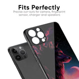 Moon Wolf Glass Case for iPhone 15