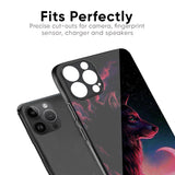 Moon Wolf Glass Case for iPhone 15 Pro