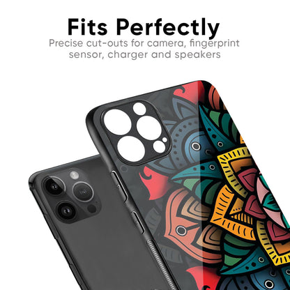 Retro Gorgeous Flower Glass Case for iPhone XS Max