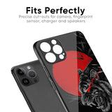 Red Moon Tiger Glass Case for iPhone 15