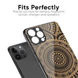 Luxury Mandala Glass Case for iPhone 15