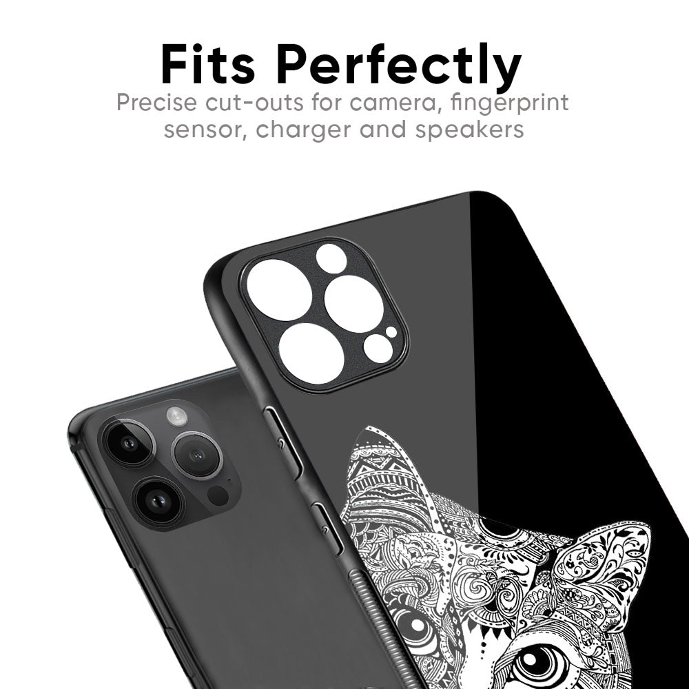 Kitten Mandala Glass Case for iPhone 12 Pro