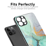 Green Marble Glass Case for iPhone XS