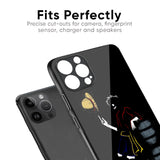 Luffy Line Art Glass Case for iPhone XS