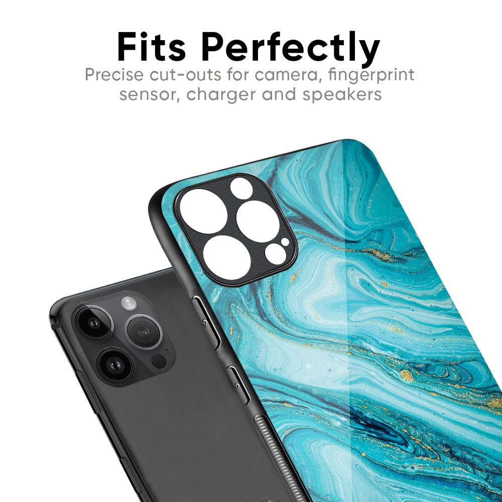 Ocean Marble Glass Case for iPhone XS Max