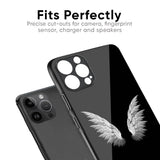 White Angel Wings Glass Case for iPhone 7 Plus