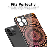 Floral Mandala Glass Case for iPhone 14