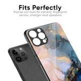 Marble Ink Abstract Glass Case for iPhone 14 Plus
