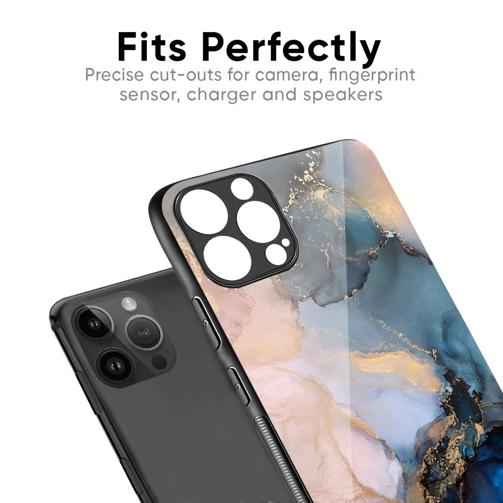 Marble Ink Abstract Glass Case for iPhone XS Max