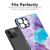 Alcohol ink Marble Glass Case for iPhone XS